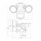 Westgate SL-20W-50K-BZ-P2 x 10W LAMPS, 1300LM, 5000K CW, BRONZE HOUSING, W/ 100 Degree BEAM SL-20W-50K-BZ-P - alternate 2